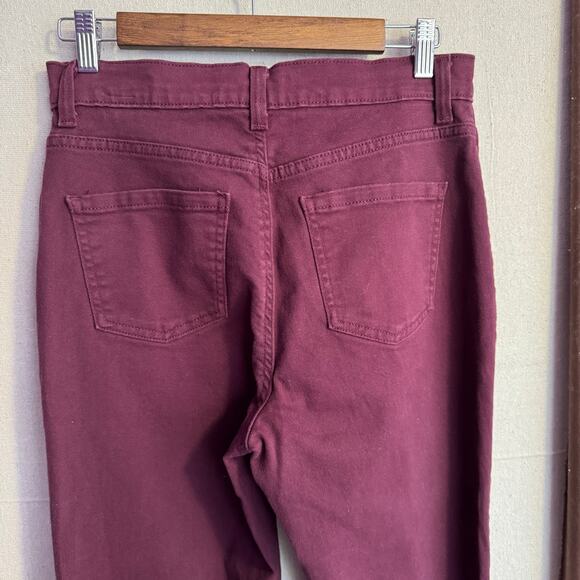 Gloria Vanderbilt Amanda Jeans Size 10S Maroon Purple Classic Fit Colored Denim - Picture 6 of 14